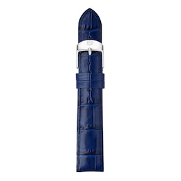MICHELE 18mm Blue Alligator Leather Strap MS18AA830400