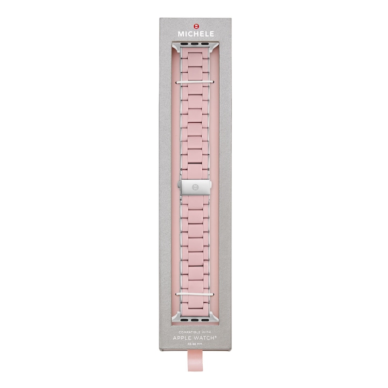 Main Image 3 of MICHELE 38mm Apple Link Watch Strap Rose-Silicone Stainless Steel MS20AS0006