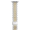 Thumbnail Image 1 of MICHELE 38mm Apple Link Watch Strap Two-Tone Stainless Steel MS20GL285048