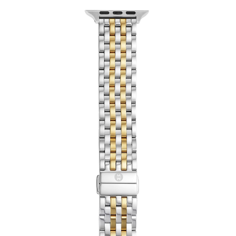 Main Image 1 of MICHELE 38mm Apple Link Watch Strap Two-Tone Stainless Steel MS20GL285048