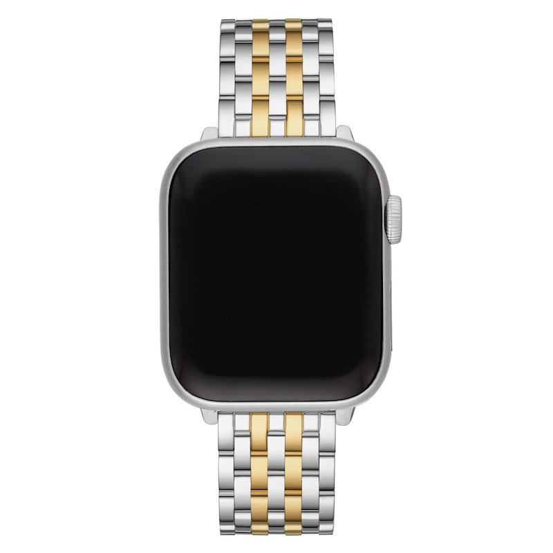 Main Image 2 of MICHELE 38mm Apple Link Watch Strap Two-Tone Stainless Steel MS20GL285048