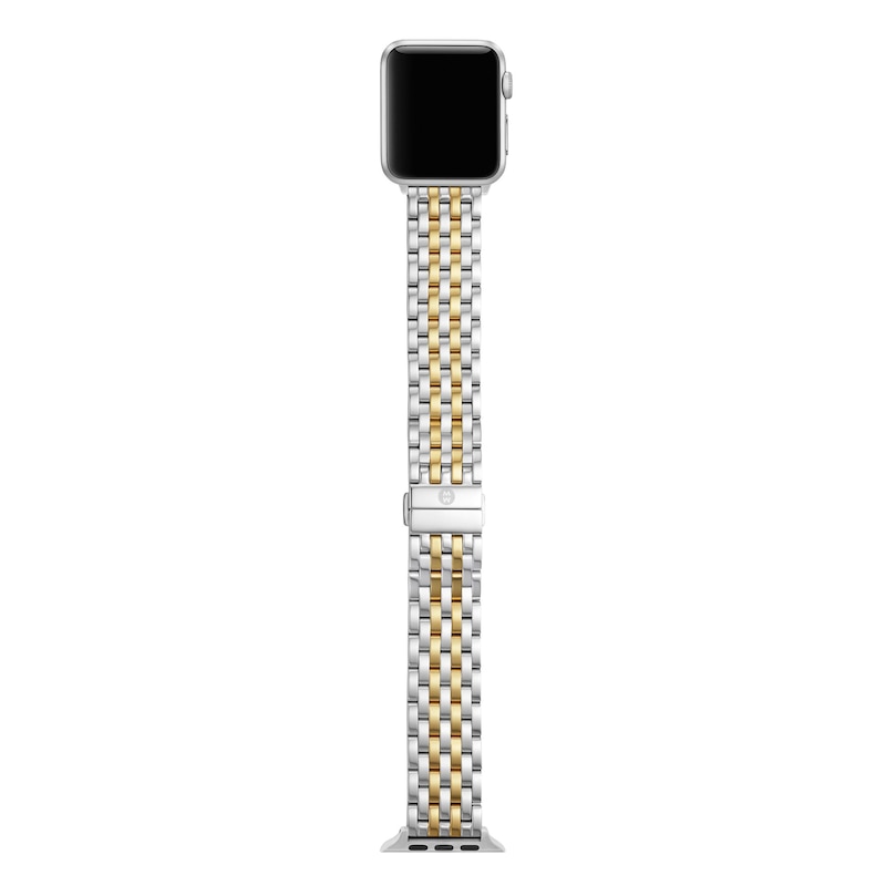 Main Image 3 of MICHELE 38mm Apple Link Watch Strap Two-Tone Stainless Steel MS20GL285048