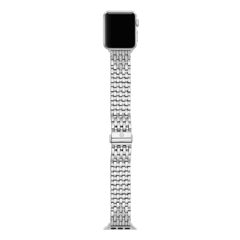 Main Image 3 of MICHELE 38mm Apple Link Watch Strap Stainless Steel MS20GM235009