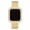 Thumbnail Image 2 of MICHELE 41mm Apple Link Watch Diamond Case 18K Gold Plated Stainless Steel MWAB741001