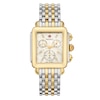 Thumbnail Image 1 of MICHELE Women's Deco Chronograph Two-Tone 18K Gold-Plated Stainless Steel Watch MWW06A000779