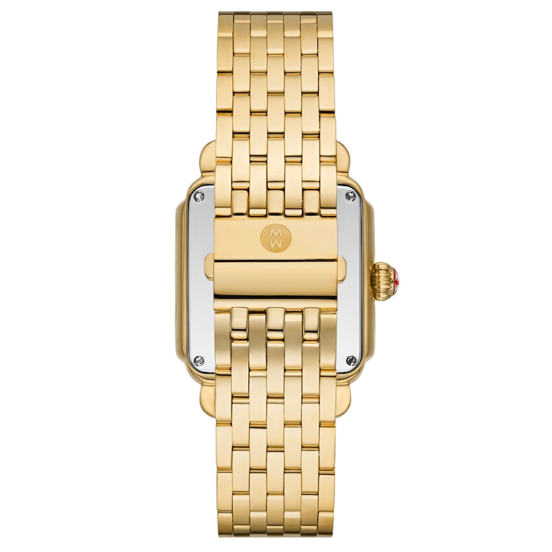 Main Image 2 of MICHELE Women's Deco Madison 18k Gold-Plated Stainless Steel Watch MWW06T000161