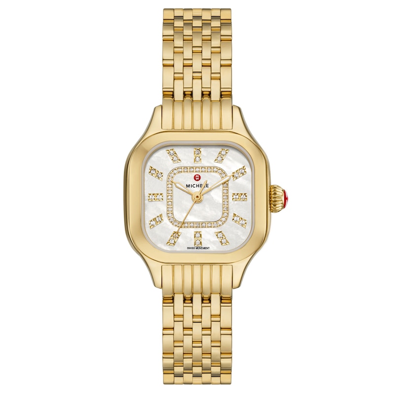 Main Image 1 of MICHELE Meggie 18K Gold-Tone Plated Stainless Steel Women's Watch MWW33B000010