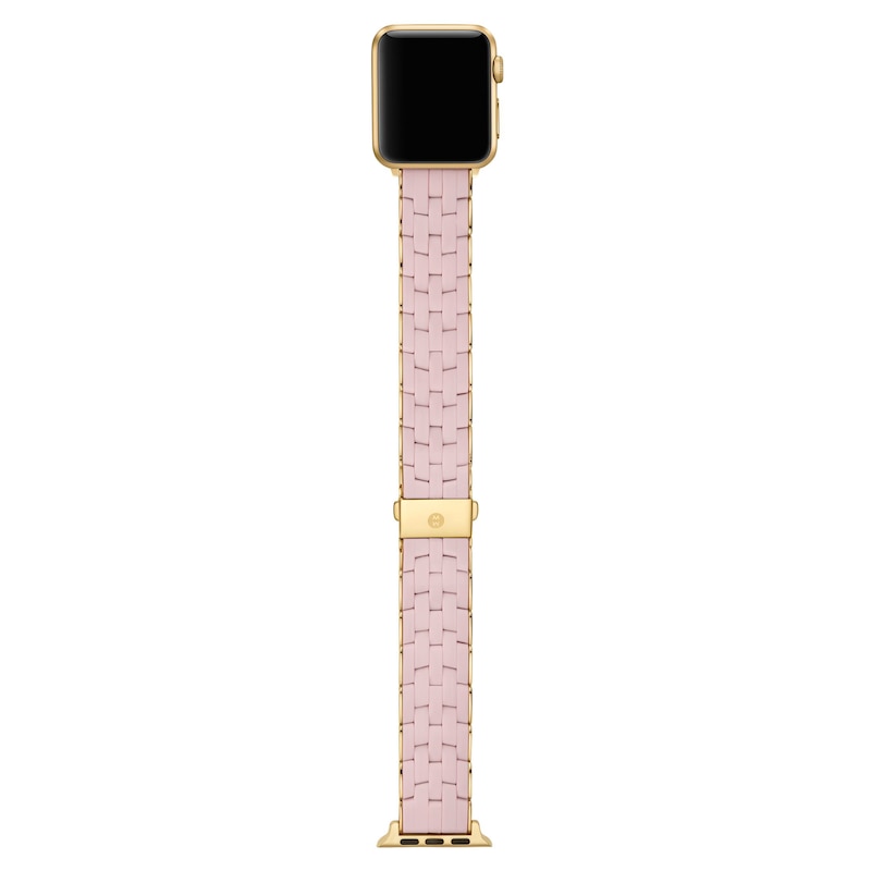 Main Image 5 of MICHELE Peony Pearlized Silicone Apple Watch Strap MS20AS0014