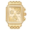 Thumbnail Image 5 of MICHELE Women's Deco Diamond Chronograph 18K Gold-Plated Stainless Steel Watch MWW06A000806
