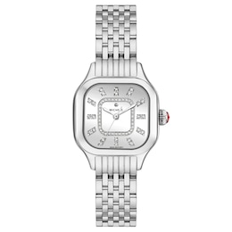 MICHELE Women's Meggie High Shine Stainless Steel Watch MWW33B000012