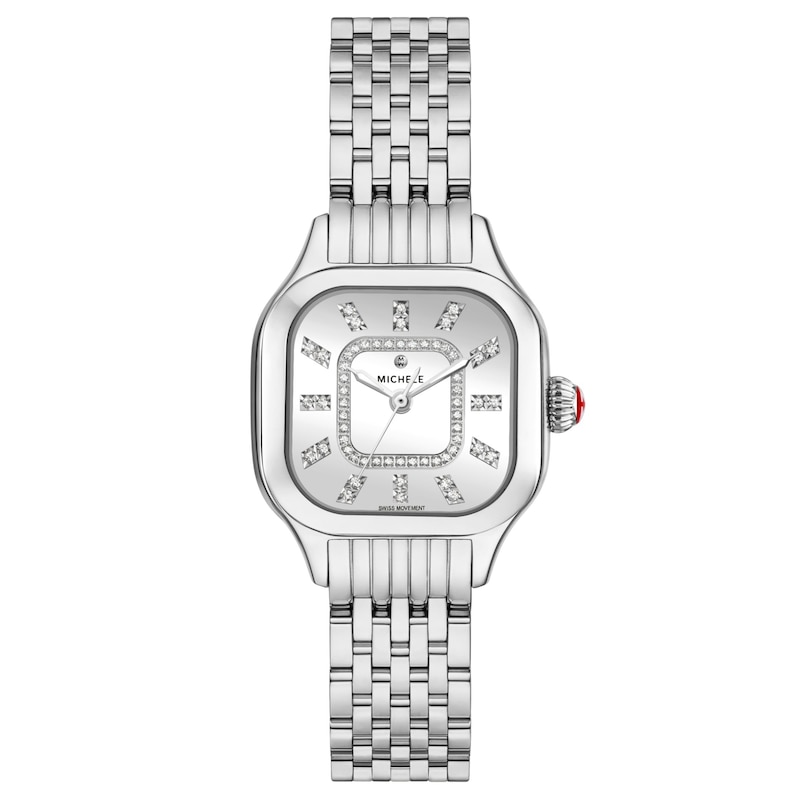 Main Image 1 of MICHELE Women's Meggie High Shine Stainless Steel Watch MWW33B000012