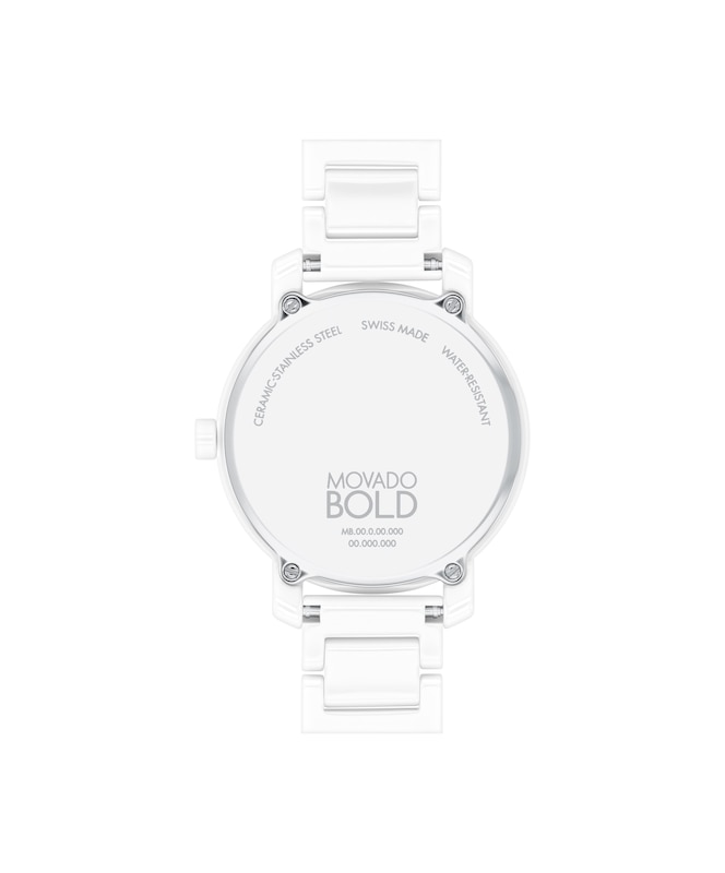 Main Image 3 of Movado BOLD Evolution 2.0 White Ceramic Women's Watch 3601233