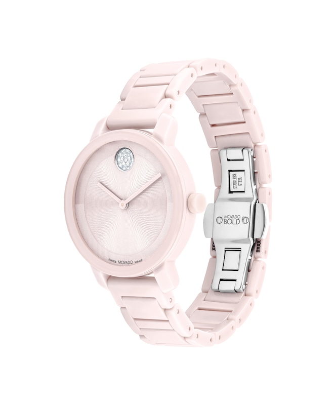 Main Image 2 of Movado BOLD Evolution 2.0 Pink Ceramic Women's Watch 3601234