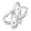 Thumbnail Image 2 of J'Lure Kite Step-Cut Lab-Grown Diamond Orbit Ring 3/4 ct tw 14K White Gold