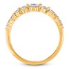 Thumbnail Image 2 of Brilliant Moments Diamond Graduated Fashion Ring 1/2 ct tw 14K Yellow Gold