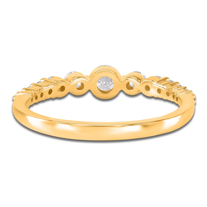 Main Image 3 of Brilliant Moments Diamond Graduated Fashion Ring 1/2 ct tw 14K Yellow Gold