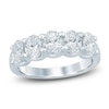 Thumbnail Image 1 of Oval-Cut Lab-Grown Diamond Five-Stone Anniversary Ring 2 ct tw 14K White Gold