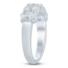 Thumbnail Image 2 of Oval-Cut Lab-Grown Diamond Five-Stone Anniversary Ring 2 ct tw 14K White Gold