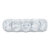 Thumbnail Image 3 of Oval-Cut Lab-Grown Diamond Five-Stone Anniversary Ring 2 ct tw 14K White Gold