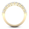Thumbnail Image 3 of Marquise-Cut & Pear-Shaped Lab-Grown Diamond Three-Row Ring 4-3/4 ct tw 14K Yellow Gold