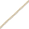 Thumbnail Image 2 of Italia D'Oro Bone Paperclip Link Chain Bracelet 6mm Hollow 14K Yellow Gold 7.5"
