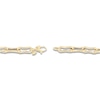 Thumbnail Image 3 of Italia D'Oro Bone Paperclip Link Chain Bracelet 6mm Hollow 14K Yellow Gold 7.5"