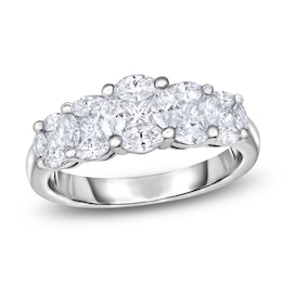 Brilliant Moments Princess & Marquise-Cut Multi-Diamond Engagement Ring 1 ct tw 14K White Gold