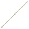 Thumbnail Image 2 of Shy Creation Cultured Pearl & Diamond Paperclip Chain Bracelet 1/20 ct tw 14K Yellow Gold 7"