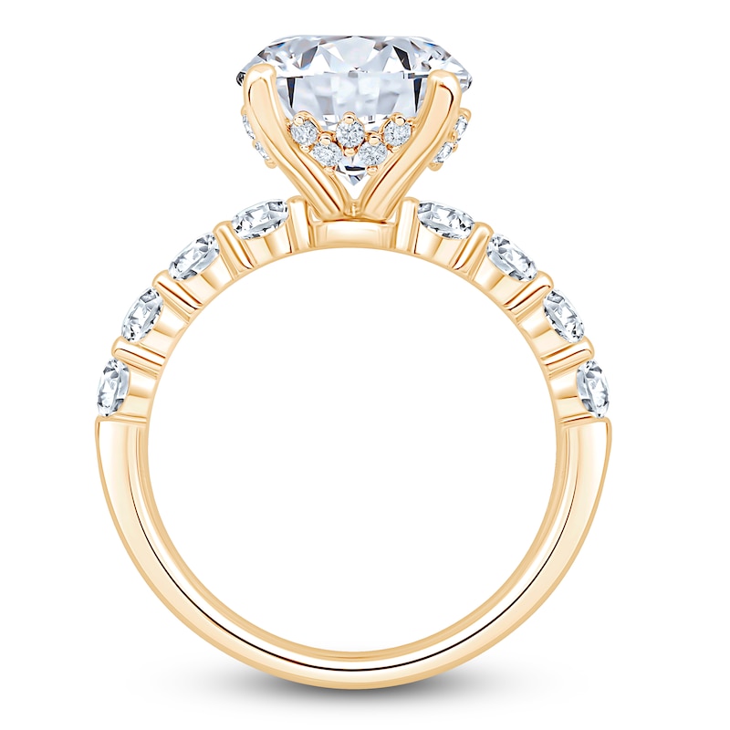 Main Image 2 of Round-Cut Lab-Grown Diamond Engagement Ring 5 ct tw 14K Yellow Gold