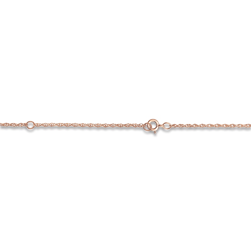 Main Image 3 of Initial & Name Necklace 24K Rose Gold-Plated Sterling Silver 18"
