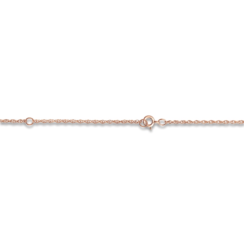 Main Image 3 of Script Name Necklace 14K Rose Gold 18"