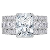 Thumbnail Image 3 of Radiant-Cut Lab-Grown Diamond Engagement Ring 3-3/4 ct tw 14K White Gold