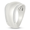 Thumbnail Image 2 of Diamond Wave Fashion Ring 1/6 ct tw Sterling Silver