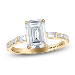 Vera Wang VOW Emerald-Cut Lab-Grown Diamond Engagement Ring 2-1/4 ct tw 14K Yellow Gold
