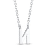 Thumbnail Image 3 of Shy Creation Diamond Accent Initial "N" Necklace 14K White Gold 18" SC55007903-N