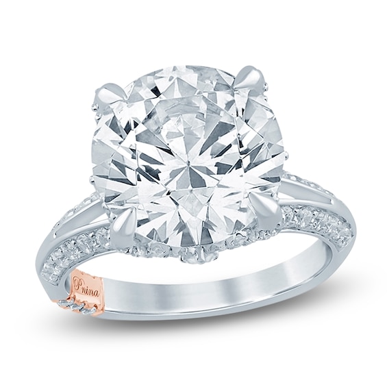 Pnina Tornai Lab-Grown Diamond Round-Cut Engagement Ring 8-1/5 ct tw 14K White Gold