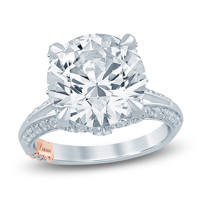 Main Image 1 of Pnina Tornai Lab-Grown Diamond Round-Cut Engagement Ring 8-1/5 ct tw 14K White Gold
