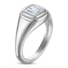 Thumbnail Image 2 of Jared Signature Princess-Cut Lab-Grown Diamond Solitaire Bezel-Set Signet Ring 3/4 ct tw Sterling Silver (VS2/F)