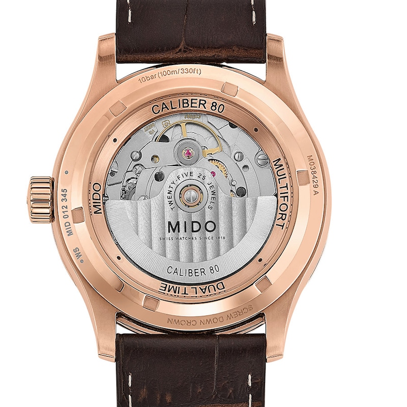 Main Image 3 of Mido Multifort Dual Time Men's Watch M0384293606100
