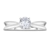 Thumbnail Image 3 of Diamond Solitaire Concave Engagement Ring 3/4 ct tw Round 14K White Gold (I2/I)