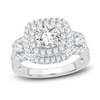 Thumbnail Image 1 of Diamond Double Halo Engagement Ring 2 ct tw Round 14K White Gold