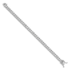 Thumbnail Image 1 of Men's Solid Curb Chain Bracelet 14K White Gold 6.8mm 8"