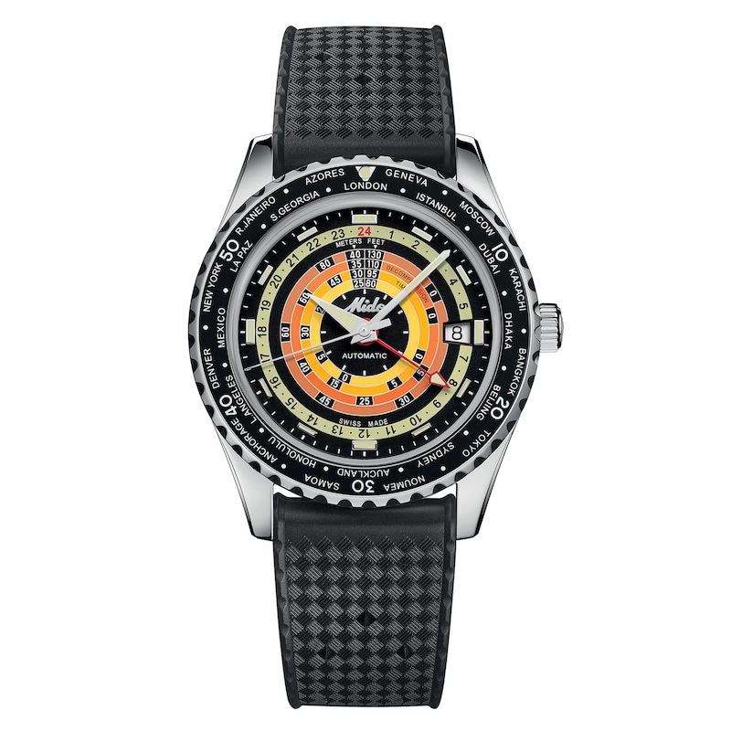 Main Image 1 of Mido Ocean Star Decompression Worldtimer Men's Watch M0268291705100