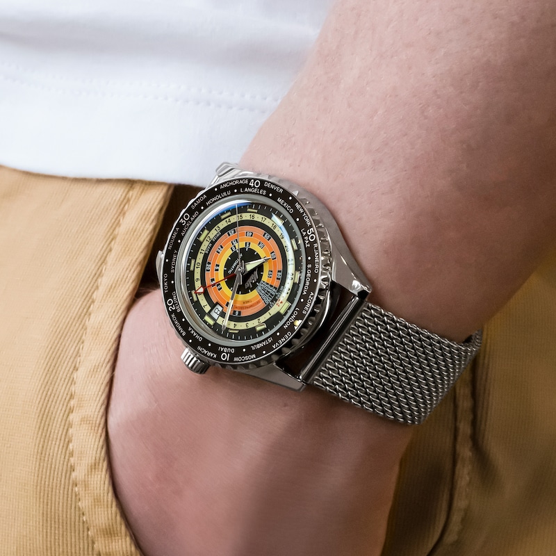 Main Image 8 of Mido Ocean Star Decompression Worldtimer Men's Watch M0268291705100