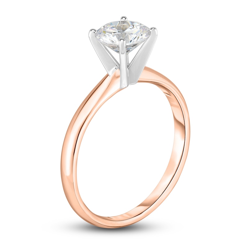 Main Image 2 of Diamond Solitaire Engagement Ring 1/4 ct tw Round 14K Rose Gold (I2/I)