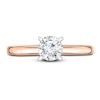 Thumbnail Image 3 of Diamond Solitaire Engagement Ring 1/4 ct tw Round 14K Rose Gold (I2/I)