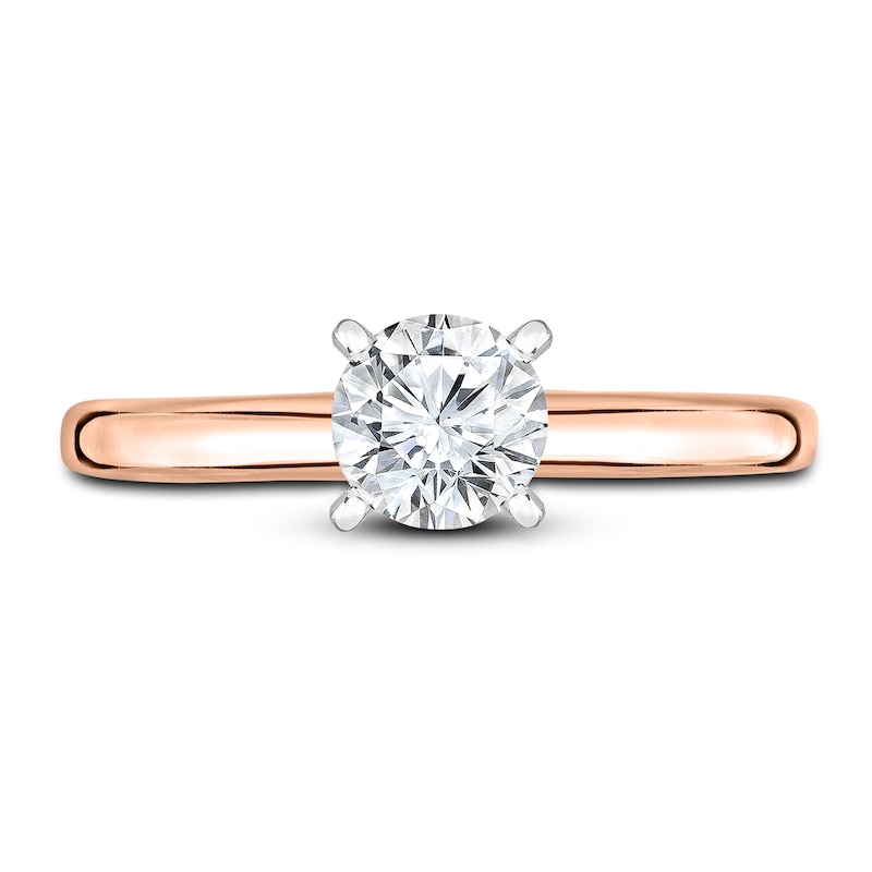 Main Image 3 of Diamond Solitaire Engagement Ring 1/4 ct tw Round 14K Rose Gold (I2/I)