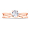 Thumbnail Image 3 of Diamond Solitaire Concave Engagement Ring 3/4 ct tw Round 14K Rose Gold (I2/I)