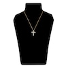 Thumbnail Image 4 of Diamond Cross Necklace 1/4 ct tw Round 14K Yellow Gold 18"
