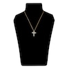 Thumbnail Image 3 of Diamond Cross Necklace 1/4 ct tw Round 14K Yellow Gold 18"